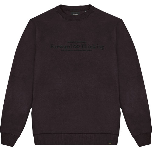 1007 Crewneck With 3D Embroidery AUBERGINE