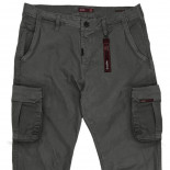 CCP-44 Chinos Cargo Pants Elastic Tape Hem Grey