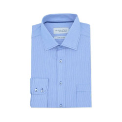 4072- Blue Fine Stripe Cotton Shirt