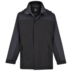 439 - Contrast Waterproof Breathable Jacket Blk/Gry