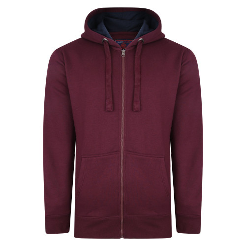 503H - Fleece Zip Up Hoody Burgundy