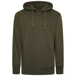 7067 - Textured Over Head Hoody Khaki