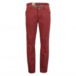 6943 - Milton 5 Pocket Chino Silk Feel Dark Red