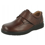 DB Bahamas Velcro Wide fit shoe Brown