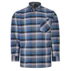 6222 Check Shirt Turquoise