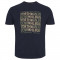 31326 North 56Denim printed t-shirt Navy Blue