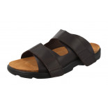 Blake - Wide Fit Easy Access Adjustable Sandals Brown