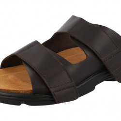 Blake - Wide Fit Easy Access Adjustable Sandals Brown