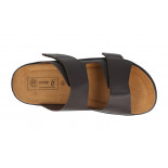 Blake - Wide Fit Easy Access Adjustable Sandals Brown