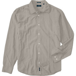 GS-589 Linen Mix Shirt L/S STONE