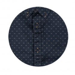 GS-504 Long Sleeve Printed Shirt CC NAVY