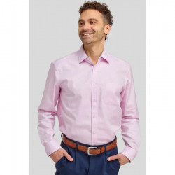 4231 - BIRDS EYE WEAVE SHIRT PINK