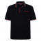 P203 Tipped Pique Polo Black