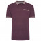 KBS5489 Pique Jacquard Polo Shirt PLUM MARL