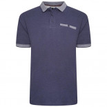 KBS5489 Pique Jacquard Polo Shirt ROYAL BLUE MARL