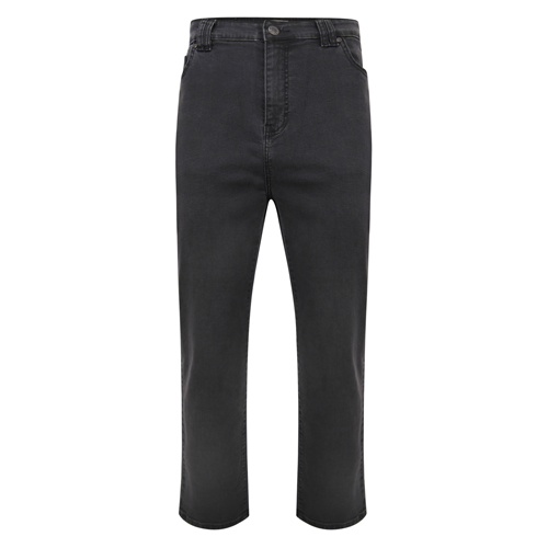 Kam Classic Fit Stretchable Jeans Charcoal