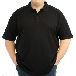 Espionage P074 pique polo black