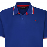 P193 Tipped polo royal blue