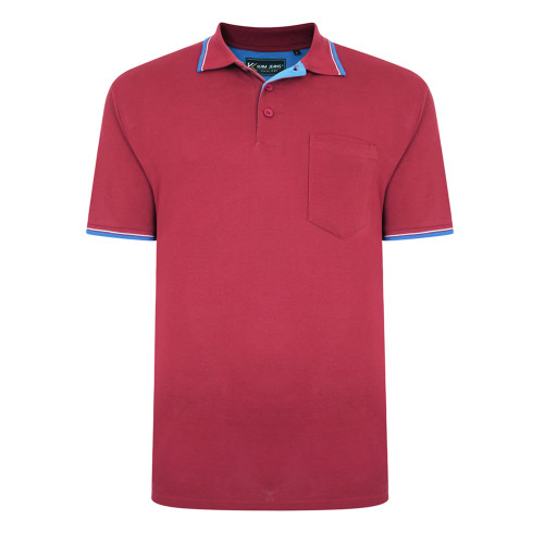 5400 Tipped polo shirt Burgundy