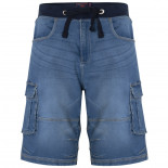 Dito - Rib Elastic Denim Shorts Light Used