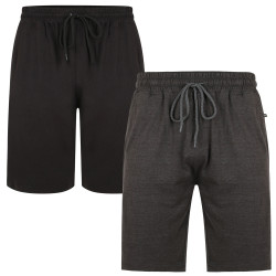 Kam 2 pack lounge shorts Black & Grey