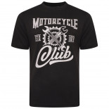 5712 Motorcycle/Cycle Print Tee Black