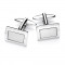 Cufflinks rhodium plated