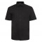 Espionage Plain Cotton Rich Shirt Black