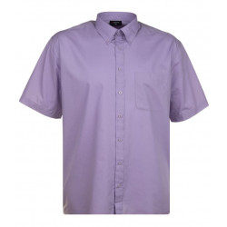 Espionage Plain Cotton Rich Shirt Lilac