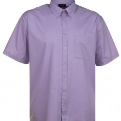 Espionage Plain Cotton Rich Shirt Lilac