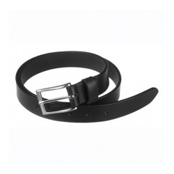 Oxford Leather Trouser Belt - 100% Genuine Leather Black