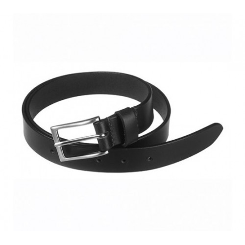 Oxford Leather Trouser Belt - 100% Genuine Leather Black