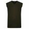 032 - Espionage Plain V-Neck Sleeveless Pullover Grey