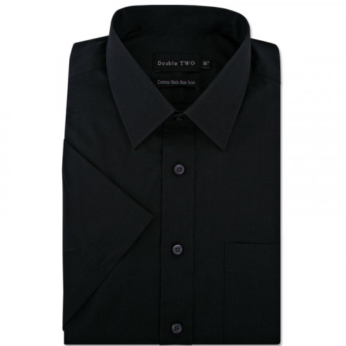 3300 Short Sleeve Formal Shirt Black